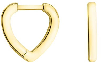 SOFIA MILANI - Damen Ohrringe 925 Silber - vergoldet/golden - Herzen Creole - E1493