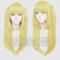 ydound Anime Coser Wig Anime Death Note Amane Misa Cosplay Perücken 60 cm lang Kunsthaar Perücke hitzebeständig goldfarben + Perücke