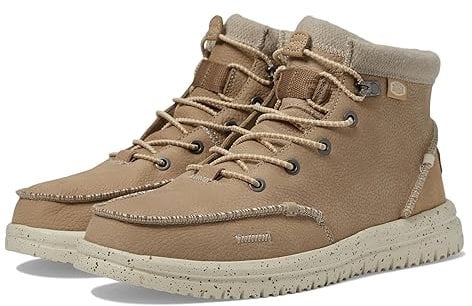 Hey Dude Herren Bradley Leather Fashion Boot, Wheat, 44 EU
