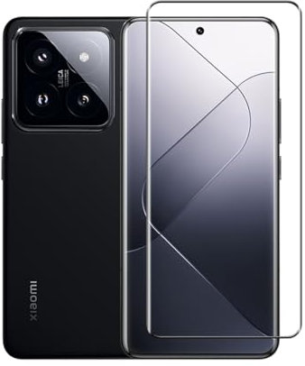 Afikyutu Protector de Pantalla para Xiaomi 14 Pro/Xiaomi 14 ultra, 1 Piezas 3D Cristal Templado, Fácil de Instalar, Anti-Arañazos, 9H Dureza Vidrio Templado