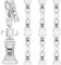 Clip-Preisschild-Label-Halter - 6er-Pack drehbare Doppelclips Tischkartenhalter, transparenter Preisschild-Clipper-Display, Flohmarkt-Notizhalter-Fotoständer-Schildbefestigung