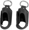 Asthma-Inhalator-Halter, Medikamententasche für 2 Stück, Display, Spray, Husten, mit PU-Tasche, Holster, Posterständer, PU-Halter für Asthma-Medizinflasche (BLACK)