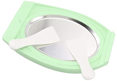 Ice Cream Maker Sweet Spot Roller Pan Food Grade Interesting Practical Ice Cream Roll Cold Plate for Kitchen DIY Frozen Yogurt(Green)