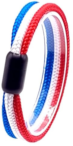 Generisch JoJewelry Fan-Armband verschiedene Nationen/Fanartikel/Geschenkbox (Frankreich, 24.00)