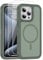 Ethanger for iPhone 14 Pro Max Case Shockproof Military Grade Protective Cover Compatible with MagSafe Heavy Duty Hard Back TPU Bumper Magnetic Phone Case [2 x Screen Protector], Olive Green