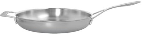 demeyere Poêle Industry 5 - 32 cm - Hauteur : 5,5 cm - 3,75 l - Acier inoxydable 18/10 - Argenté