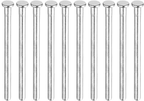 QUARKZMAN 10 piezas de 4 pulgadas Pasadores de Bisagra de Puerta, Bisagra Interior de Puerta Cepillada Desmontable con Pasadores de Seguridad para Puerta de Madera de Repuesto, Plata