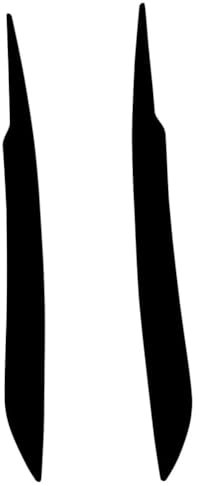 LINTINGLIHAI 2 Stück Scheinwerfer Augenbrauen Augenlider für Audi A4 B7 S4 2006 2007, Autoscheinwerfer Augendeckel Zierteile Aufkleber Schutz Zubehör