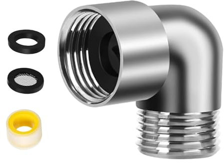 Handheld Shower Head Elbow Adapter Shower Arm Angles Adapter 90 Degree Shower Arm Elbow Connector for Shower Hose
