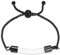 MYPOWER Urnenarmband aus Glas für Asche, verstellbar, Gedenkurnen-Armreif für Frauen und Männer, Andenken-Asche-Armband, Schwarz