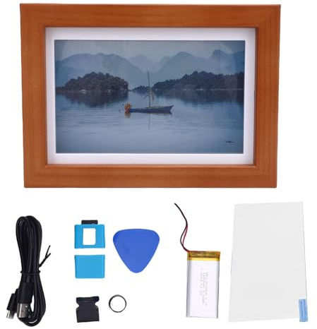 7,3 Zoll E - Tintenanzeige, Schwarz weiß Grün Blau Rot Gelb E - Papiermodul B Typ E6 800x480 Vollfarbene Holz Elektronische Bilderrahmen