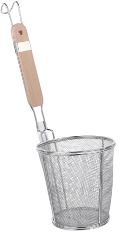 Cabilock 1 passoire à nouilles en acier inoxydable avec poignée pratique pour filtrer les nouilles, les aliments frits, les soupes, facile à utiliser, outil de cuisine