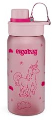 ergobag Trinkflasche Einhorn - Pink | Mit ergobag Motiv, 550 ml, auslaufsicher, für Kohlensäure geeignet und spülmaschinengeeignet für den Alltag