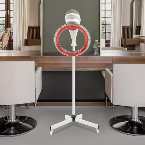 Profi Haartrockenhaube 950W mit Rädern & 0-60 Min Timer, höhenverstellbar (157-178 cm), Orbital Infrarot Haardampfer für Friseursalons & Kosmetiksalons von Haardampfung & Dauerwelle (Grau)
