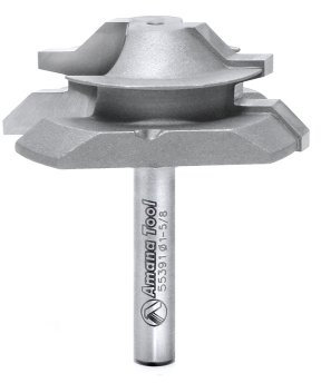 Amana Tool 55391 Lock Mitre 2-Flute Carbide Tipped Router Bit, 1/4-Inch Shank