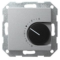 Gira 039626 Raumtemperatur-Regler 230 V Wechsler System 55, alu
