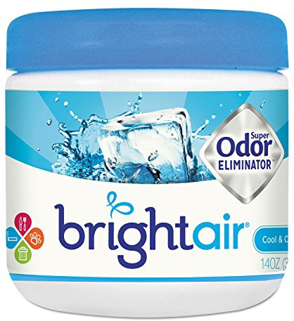 BRIGHT Air Super Odor Eliminator, Cool And Clean, Blue, 14 Oz Jar