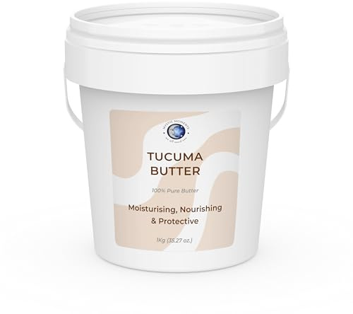Mystic Moments | Tucuma Butter (Astrocaryum vulgare) | 1Kg | Deep Moisturising Skin & Hair Butter. Ideal for skincare and cosmetic formulations.