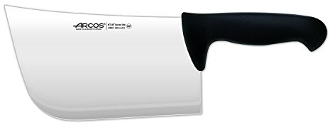 Arcos - Cuchillo Hachuela - Acero Inoxidable Nitrum de 220 mm - Mango Polipropileno Color Negro