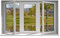 Adesivi trompe l'oeil finestra stagno – L 130 cm x H 78 cm