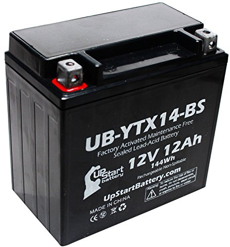 YTX14-BS Battery - Motorcycle Battery, ATV Battery 12V 12AH, UTV