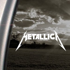 Rockband-Aufkleber, Motiv Metallica, für Pkw/Lkw/Stoßstange/Fenster