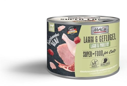 Mac's Katzenfutter getreidefrei Lamm + Geflügel, 100 g