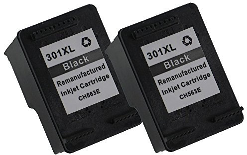 2 Druckerpatronen in schwarz für HP Deskjet 1000 2050 3000 3050 Officejet 2620 ersetzen HP 301XL
