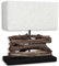 levandeo Lampe Tischlampe/Tischleuchte aus recyceltem Holz - Design Holzlampe Treibholz 35x15cm 40cm hoch - Jede Lampe EIN Unikat naturbelassenes Massivholz