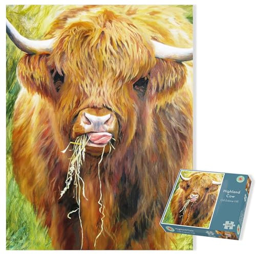 1000-teiliges Puzzle für Erwachsene - Highland-Kuh von Gill-Erskine Hill - Puzzles für Erwachsene, Kinder, Teenager - Nachhaltiges Puzzle - Schwierige 1000-teilige Puzzles