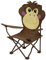 Euro Trail Kinder-Faltstuhl Monkey, Braun