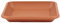 greemotion Soucoupe carrée pour pot de fleur 34 x 34 cm - Dessous de pot de fleur en plastique marron aspect terre cuite - Plateau pour jardinière résistant aux UV et au gel