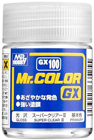 Mr. Colour GX100 Super Clear III 18ml paint