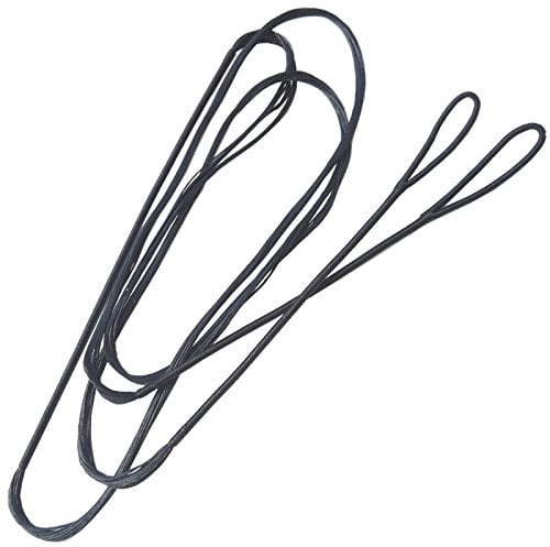 MILAEM Schwarz Bogensehnen,handgearbeitet 62 Zoll Sehne mit EIN bissen Sehnenwaschs und 12 Strange für 66 Zoll Bogenlänge Bogen