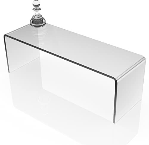 Acrylic Display Risers Plinths Shelves-Bridges and Window Shelves for Art, Models, Perfume, Plants, and More - Organize your Collection in Style- Hoverstand (4mm-thick-30cm-10cm-10cm, Max Load 1.5kg)