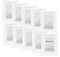 WOLTU Bilderrahmen 30x40cm 10er Set Fotorahmen Holzrahmen mit Passepartout, zum vertikalen oder horizontalen Aufhängen/Aufstellen, Posterrahmen Collage Wanddeko, Weiß
