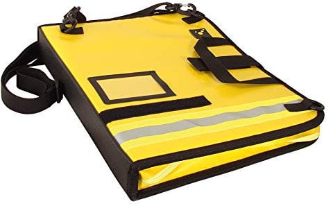 tee-uu BIG Einsatz-Organizer Plane | für Unterlagen bis DIN A4 | integriertes Tragesystem (gelb)