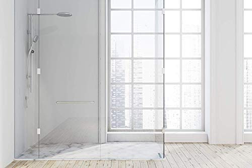 Paroi arrière de douche en plastique très résistant aux chocs pour revêtement sur toute la surface des carreaux existants ou d'autres matériaux (blanc mat).