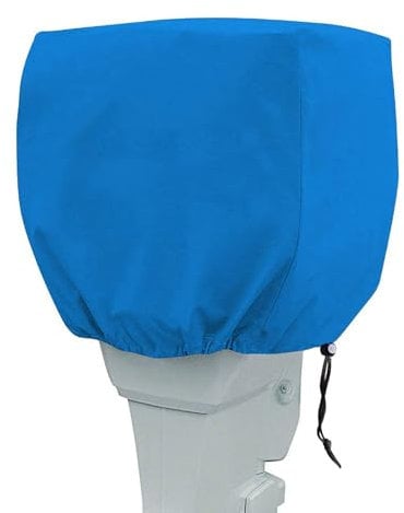 AniWorld Außenbord-Motorabdeckung, 210D, wasserdicht, Yacht-Schutzhaube, kleine Schiffsschiff-Motorabdeckung, Schlauchboot, Motorabdeckung, Blau (für UP-5HP)