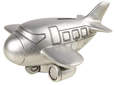 Spardose Sparbüchse Flugzeug Dekoobjekt Figur Skulptur Statue aus Polyresin…
