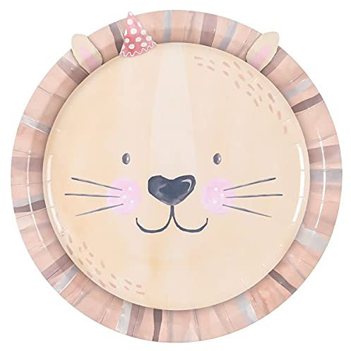 Vesey Gallery Lion Themed Party Paper Plates. Pack of 8