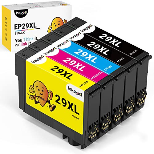 iNKPAD 29XL Kompatible Tintenpatronen für EPSON 29XL für Epson XP-245 XP-247 XP-332 XP-342 XP-432 XP-442 XP-255 XP-235 XP-345 XP-435 XP-445 (2Schwarz 1Cyan 1Magenta 1Gelb, 5er-Pack)