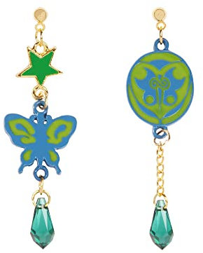 JoJo Ohrringe Jolyne Cujoh Ohrringe JoJos bizarres Abenteuer Stone Ocean Cosplay Dangler (A)