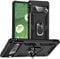 for Pixel 7 Case, Google Pixel 7 Case, Silicone Shockproof Military Grade Protective Phone Cover with Ring Kickstand for Google Pixel 7 (Black)