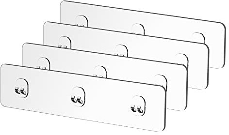 Orimade Klebehaken Klebefläche für Duschkorb Regal Shower Caddy - 4 Pack (7 x 22 cm)