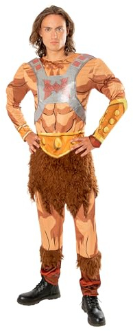 Rubies 301637XL He-Man Deluxe Adult Costume Masters Of The Universe Fancy Dress, Men, Multicoloured, XL Halloween