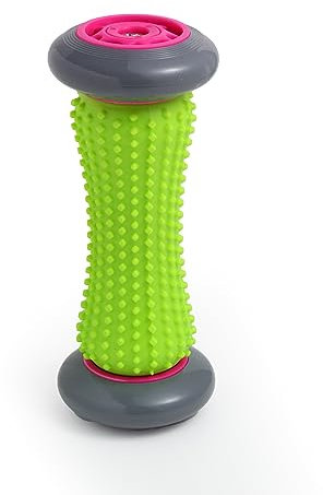 EliaValth Linderung von Plantarfasziitis, Fußroller für Plantarfasziitis und Neuropathie, Reflexzonenmassagegerät (grau)