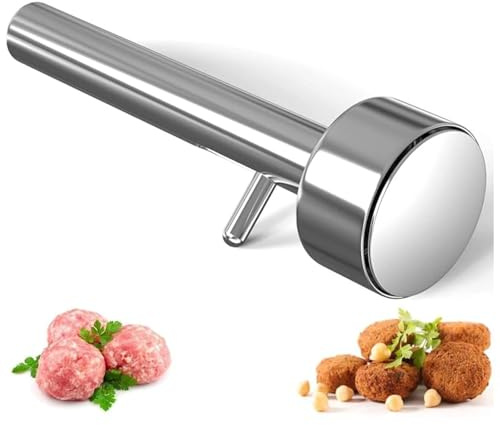 Falafel Maker - Molde de acero inoxidable de alta calidad para falafel y albóndigas de tamaño pequeño de 1.6 pulgadas de diámetro