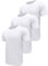 3 Pack Herren Sports Tshirts Atmungsaktiv Schnelltrocknend Kurzarm T-Shirts Funktionsshirt Laufshirt Sommer Fitnessshirt Trainingsshirt wandershirt für Running Workout Bodybuilding White-3P18-L
