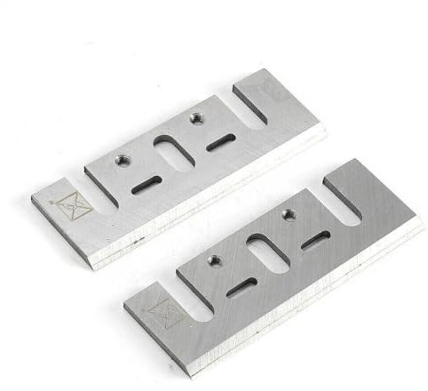 2x HSS Planer Blades/Knifes Slotted Blades for Makita DKP180 & M102-82mm
